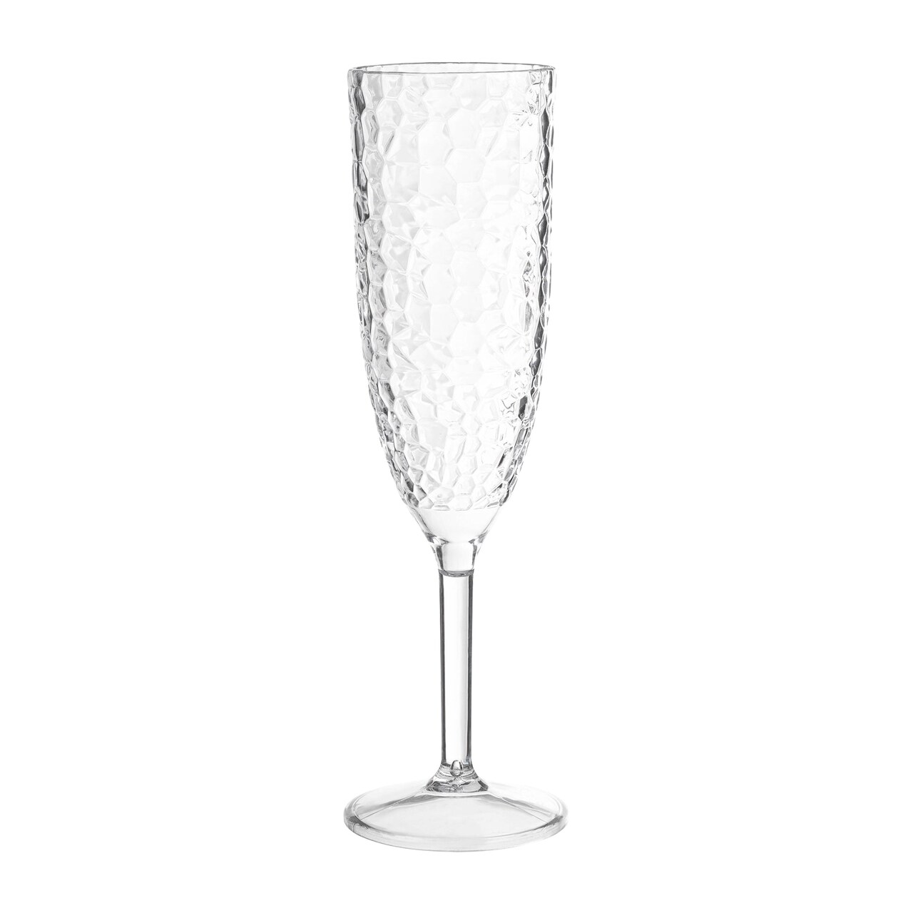 Crystal Disposable Plastic Champagne Flutes - 8 oz. (48 Glasses)
